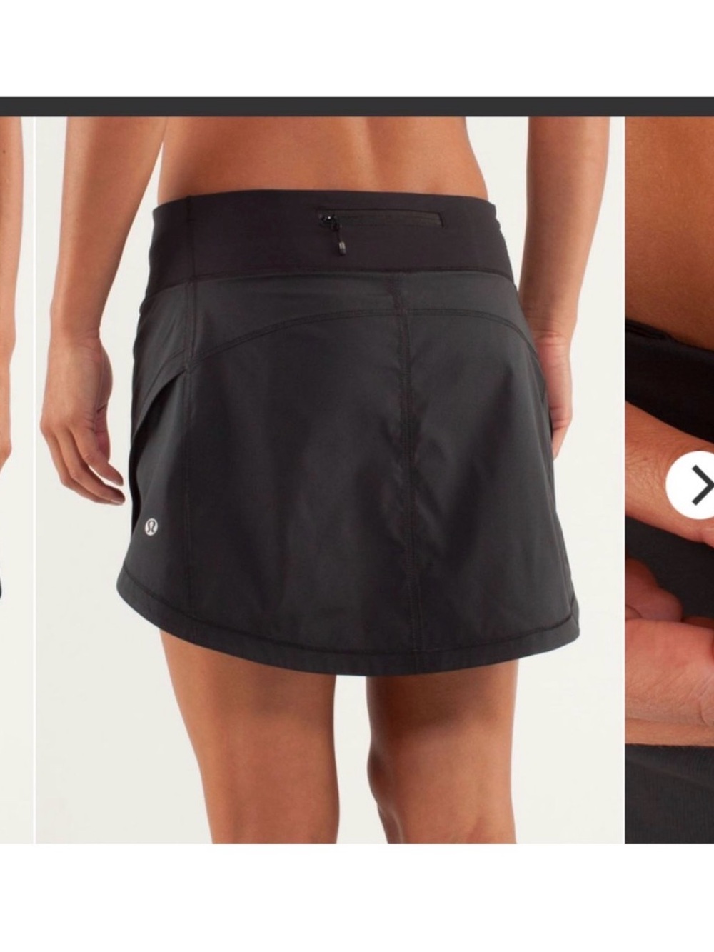 VINTAGE 2012 Lululemon sz 10 Tall Full Stride skirt skort y2k athleisure running